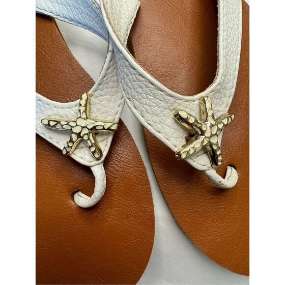 Amanda Blu Flip flops sz 9 spring, summer, pool, cruise beautiful elegant - Picture 6 of 10